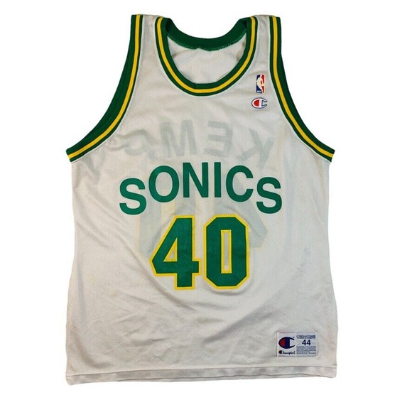 Vintage 90s Champion Shawn Kemp Seattle Supersonics made in